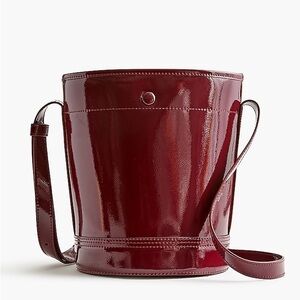 JCREW Burgundy Bucket Bag